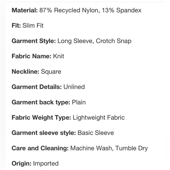 Wild Fable Square Neck Body Suit NWT - Picture 6 of 6